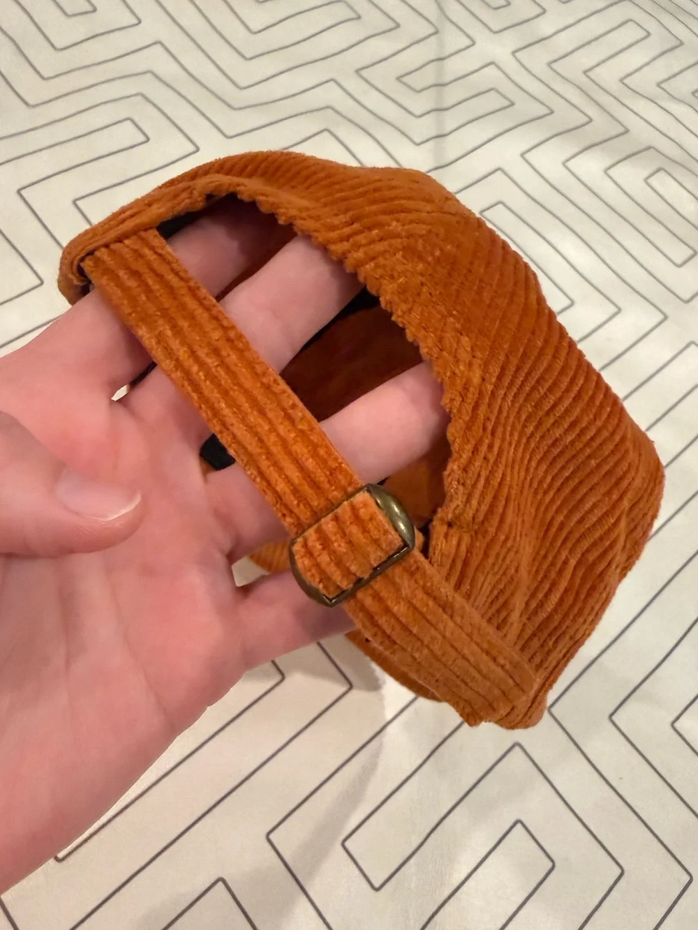 Frankie Jean Orange Corduroy ATX Hat